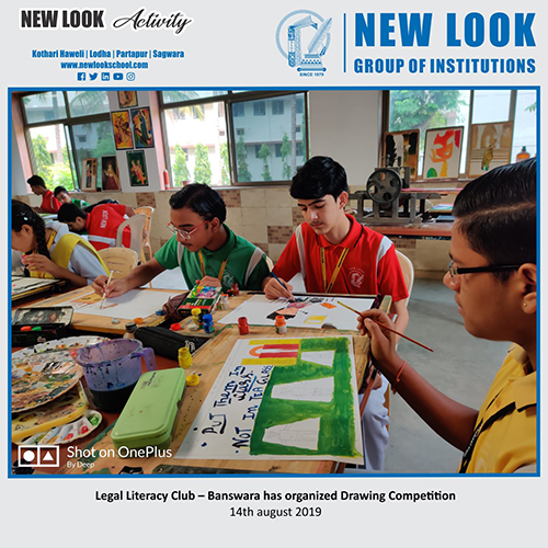 Legal literacy club – Banswara has organized Drawing competition